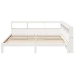 Berkfield Home Bookcase Bed without Mattress White 180x200 cm Super King Solid Wood Pine - thumbnail 5