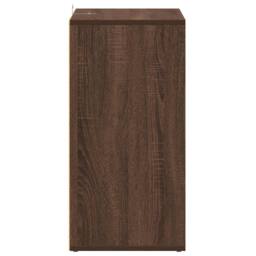 Berkfield Home Shoe Cabinet Brown Oak 60x35x70 cm Engineered Wood - Size: 60 x 35 x 70 cm - thumbnail 7