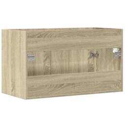 Berkfield Home Sink Cabinet Sonoma Oak 80x38.5x46 cm Engineered Wood in Light Oak - thumbnail 6