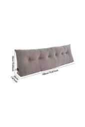 Living and Home Washable Wedge Headboard Pillow with Side Pocketed in Light Oak - Size: Large - thumbnail 8