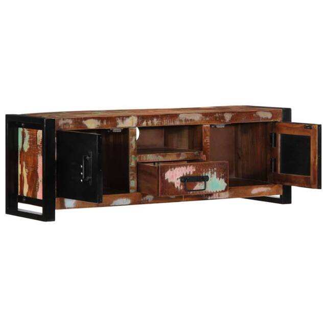 Berkfield Home TV Cabinet 100x30x35 cm Solid Wood Reclaimed in Brown - Size: 100 x 30 x 35 cm - image 1