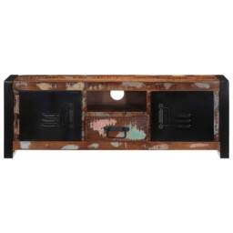 Berkfield Home TV Cabinet 100x30x35 cm Solid Wood Reclaimed in Brown - Size: 100 x 30 x 35 cm - thumbnail 3