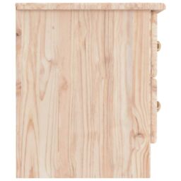 Berkfield Home Bedside Cabinet ALTA 43x35x40.5 cm Solid Wood Pine in Brown - thumbnail 5