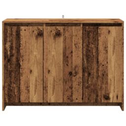 Berkfield Home Sideboard Old Wood 102x33x75 cm Engineered Wood in Brown - Size: 102 x 33 x 75 cm - thumbnail 4