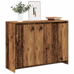 Berkfield Home Sideboard Old Wood 102x33x75 cm Engineered Wood in Brown - Size: 102 x 33 x 75 cm - thumbnail 1