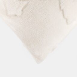 OHS 2 Pack Tufted Winter Tree Sherpa Cushion Covers in Cream - Size: 45 cm x 45 cm - thumbnail 2