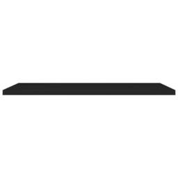 Berkfield Home Durable Floating Wall Shelves 2 pcs Black 120x23.5x3.8 cm MDF - thumbnail 4