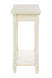 Orsina Console Table for Hallway, Pine Wood Hallway Table for Home Décor, Wood Table with 2 Drawers for Office in White - thumbnail 3