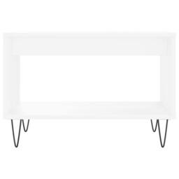 Berkfield Home Decorative Coffee Table White 60x50x40 cm Engineered Wood - Size: 60 x 50 x 40 cm - thumbnail 4