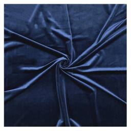 Luxury Living Velvet Thermal Blackout Eyelet Curtains Ready Made Pair in Blue - Size: 168 cm width x 183 cm drop - thumbnail 3