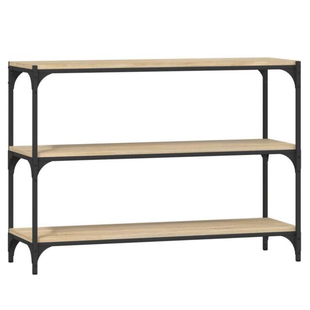 Berkfield Home Book Cabinet Sonoma Oak 100x33x70.5 cm Engineered Wood & Steel in Brown - image 1