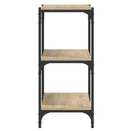 Berkfield Home Book Cabinet Sonoma Oak 100x33x70.5 cm Engineered Wood & Steel in Brown - thumbnail 6