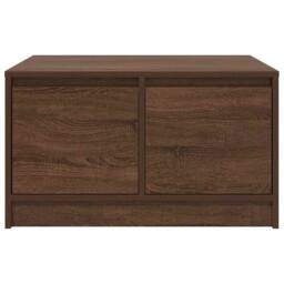 Berkfield Home Coffee Table with Drawers Brown Oak 70.5x70x40 cm - thumbnail 6