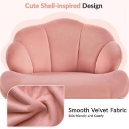 EONLION Pink Modern Swivel Home Office Chair - Size: 100 cm - thumbnail 4