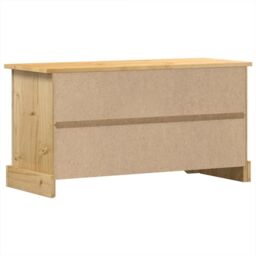 Berkfield Home TV Cabinet Corona 100x37x52 cm Solid Wood Pine in Brown - Size: 100 x 37 x 52 cm - thumbnail 6