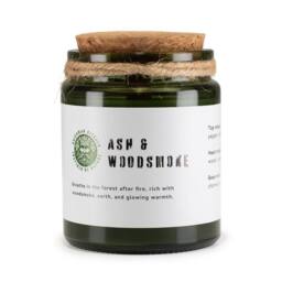 Serenityy Ash & Woodsmoke Woodwick Soy Candle - Green Glass, 26h - Size: 0.5m x 1m - thumbnail 1