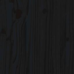 Berkfield Home Beautiful Bed Headboard Black 126x4x100 cm Solid Wood Pine - Size: 126 x 4 x 100 cm - thumbnail 8