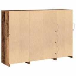 Berkfield Home Sideboard with LED Lights Old Wood 142.5x37x100 cm Engineered Wood in Brown - thumbnail 9