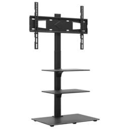 Berkfield Home Corner TV Stand 3-Tiers for 32-65 Inch Black
