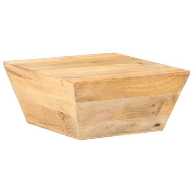 Berkfield Home Coffee Table V-shape 66x66x30 cm Solid Mango Wood in Brown - Size: 66 x 66 x 30 cm - image 1