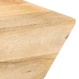 Berkfield Home Coffee Table V-shape 66x66x30 cm Solid Mango Wood in Brown - Size: 66 x 66 x 30 cm - thumbnail 3