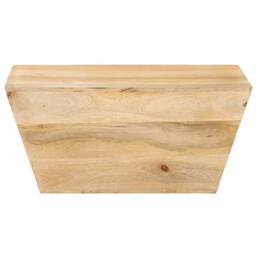 Berkfield Home Coffee Table V-shape 66x66x30 cm Solid Mango Wood in Brown - Size: 66 x 66 x 30 cm - thumbnail 2