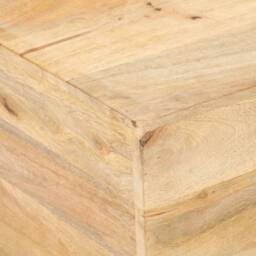 Berkfield Home Coffee Table V-shape 66x66x30 cm Solid Mango Wood in Brown - Size: 66 x 66 x 30 cm - thumbnail 5