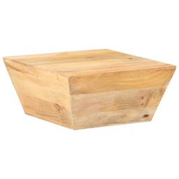 Berkfield Home Coffee Table V-shape 66x66x30 cm Solid Mango Wood in Brown - Size: 66 x 66 x 30 cm - thumbnail 1