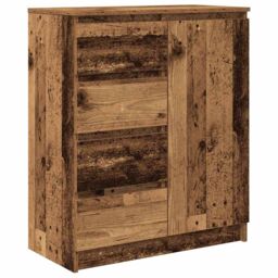 Berkfield Home Sideboard with Drawers Old Wood 71x35x84 cm Engineered Wood in Brown - Size: 71 x 35 x 84 cm - thumbnail 2