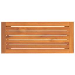 Berkfield Home Garden Bench 80x35x45 cm Solid Wood Acacia in Brown - Size: 80 x 35 x 45 cm - thumbnail 5