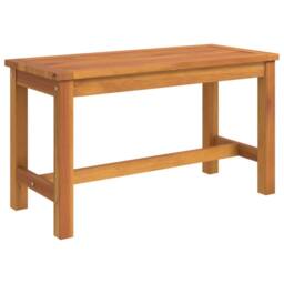 Berkfield Home Garden Bench 80x35x45 cm Solid Wood Acacia in Brown - Size: 80 x 35 x 45 cm - thumbnail 2