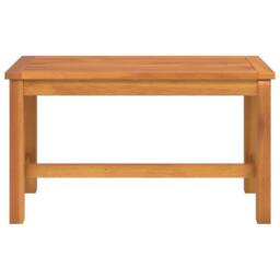 Berkfield Home Garden Bench 80x35x45 cm Solid Wood Acacia in Brown - Size: 80 x 35 x 45 cm - thumbnail 3
