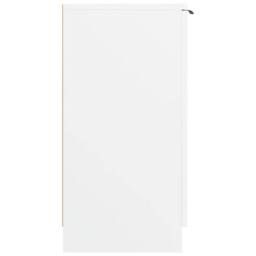 Berkfield Home Shoe Cabinet White 59x35x70 cm Engineered Wood - Size: 59 x 35 x 70 cm - thumbnail 4