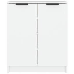 Berkfield Home Shoe Cabinet White 59x35x70 cm Engineered Wood - Size: 59 x 35 x 70 cm - thumbnail 3