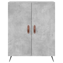 Berkfield Home Highboard Concrete Grey 69.5x34x180 cm Engineered Wood - thumbnail 8