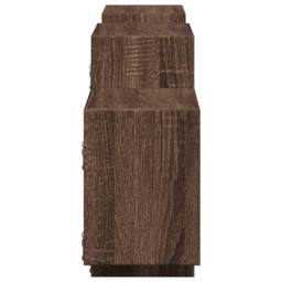 Berkfield Home Wall Shelf Brown Oak 129x18x42 cm Engineered Wood - Size: 129 x 18 x 42 cm - thumbnail 5
