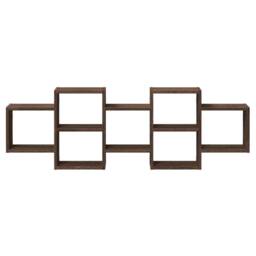 Berkfield Home Wall Shelf Brown Oak 129x18x42 cm Engineered Wood - Size: 129 x 18 x 42 cm - thumbnail 4