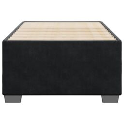 Berkfield Home Bed Frame without Mattress Black 90x190 cm Single Velvet - thumbnail 4