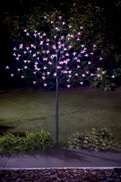 SPOT ON DEALZ 4 FT Cherry Blossom Tree 128 LED Solar Powered in Pink - image 1
