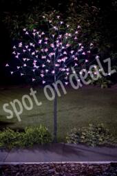 SPOT ON DEALZ 4 FT Cherry Blossom Tree 128 LED Solar Powered in Pink - thumbnail 7