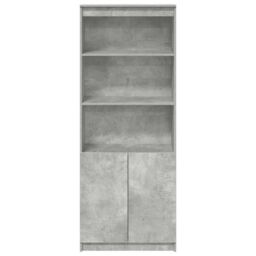 Berkfield Home Highboard Concrete Grey 70x35x180 cm Engineered Wood - Size: 70 x 35 x 180 cm - thumbnail 6