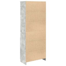 Berkfield Home Highboard Concrete Grey 70x35x180 cm Engineered Wood - Size: 70 x 35 x 180 cm - thumbnail 8