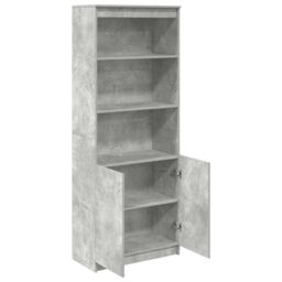 Berkfield Home Highboard Concrete Grey 70x35x180 cm Engineered Wood - Size: 70 x 35 x 180 cm - thumbnail 5