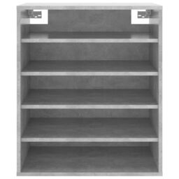 Berkfield Home Shoe Cabinet Concrete Grey 60x35x70 cm Engineered Wood - Size: 60 x 35 x 70 cm - thumbnail 5