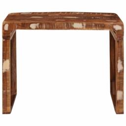 Berkfield Home End Table Solid reclaimed wood - thumbnail 4