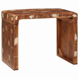 Berkfield Home End Table Solid reclaimed wood - thumbnail 2