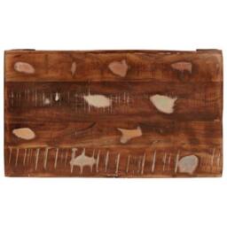Berkfield Home End Table Solid reclaimed wood - thumbnail 6