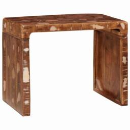 Berkfield Home End Table Solid reclaimed wood - thumbnail 3