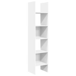 Berkfield Home Modern Book Cabinet White 40x35x180 cm Engineered Wood - Size: 40 x 35 x 180 cm - thumbnail 3