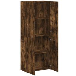Berkfield Home File Cabinet Smoked Oak 60x32x153 cm Engineered Wood in Brown - Size: 60 x 32 x 153 cm - thumbnail 7